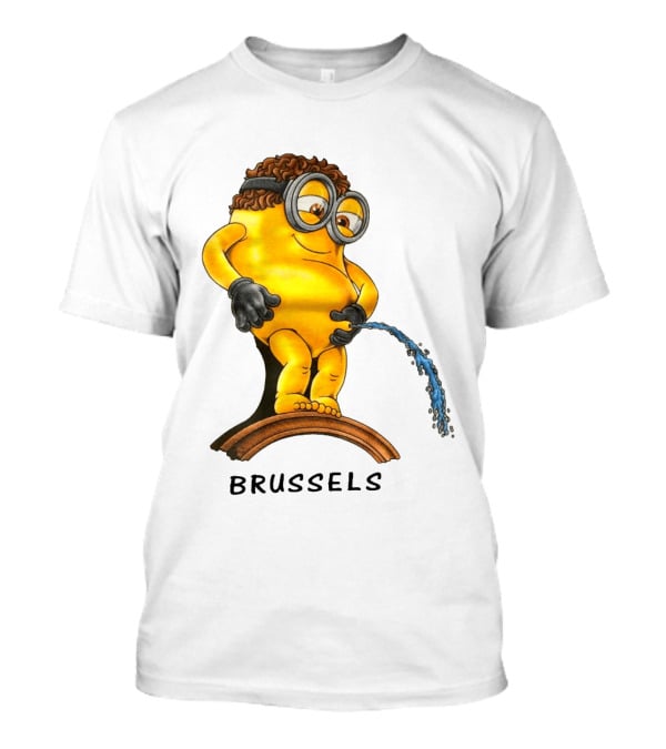 Brussels Pee Minion Parody Manneken Pis T-Shirt