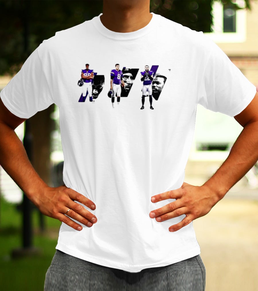 Minnesota Vikings D.J. Wonnum Kirk Cousins Harrison Smith NFL Players T-Shirt