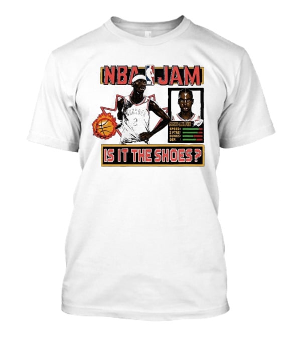 Shai Gilgeous Alexander Oklahoma City Thunder NBA Jam Is It The Shoes Homage Tri Blend T-Shirt