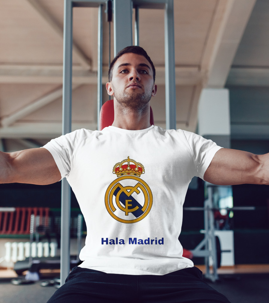 Hala Madrid Real Madrid CF Crest Spain Football Club T-Shirt