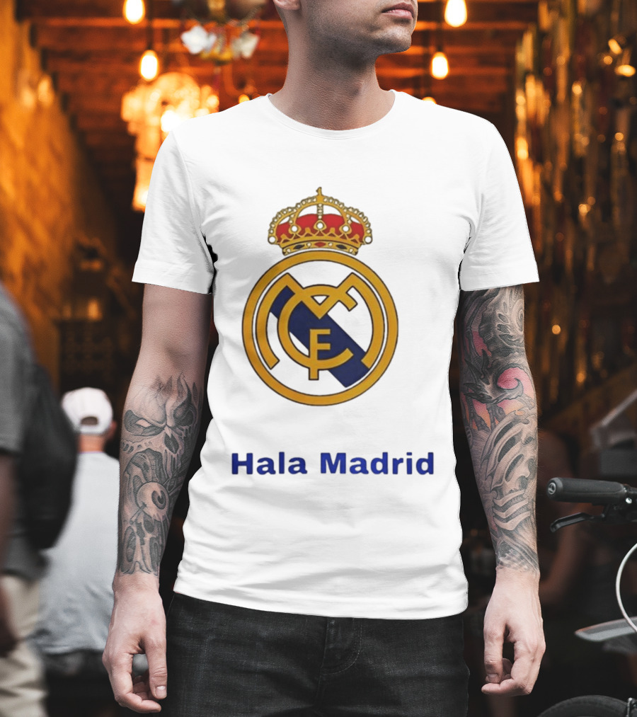 Hala Madrid Real Madrid CF Crest Spain Football Club T-Shirt