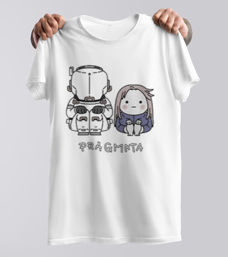Pragmata Hugh Diana Sitting Together T-Shirt