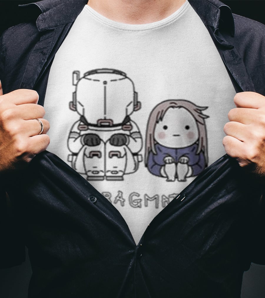 Pragmata Hugh Diana Sitting Together T-Shirt