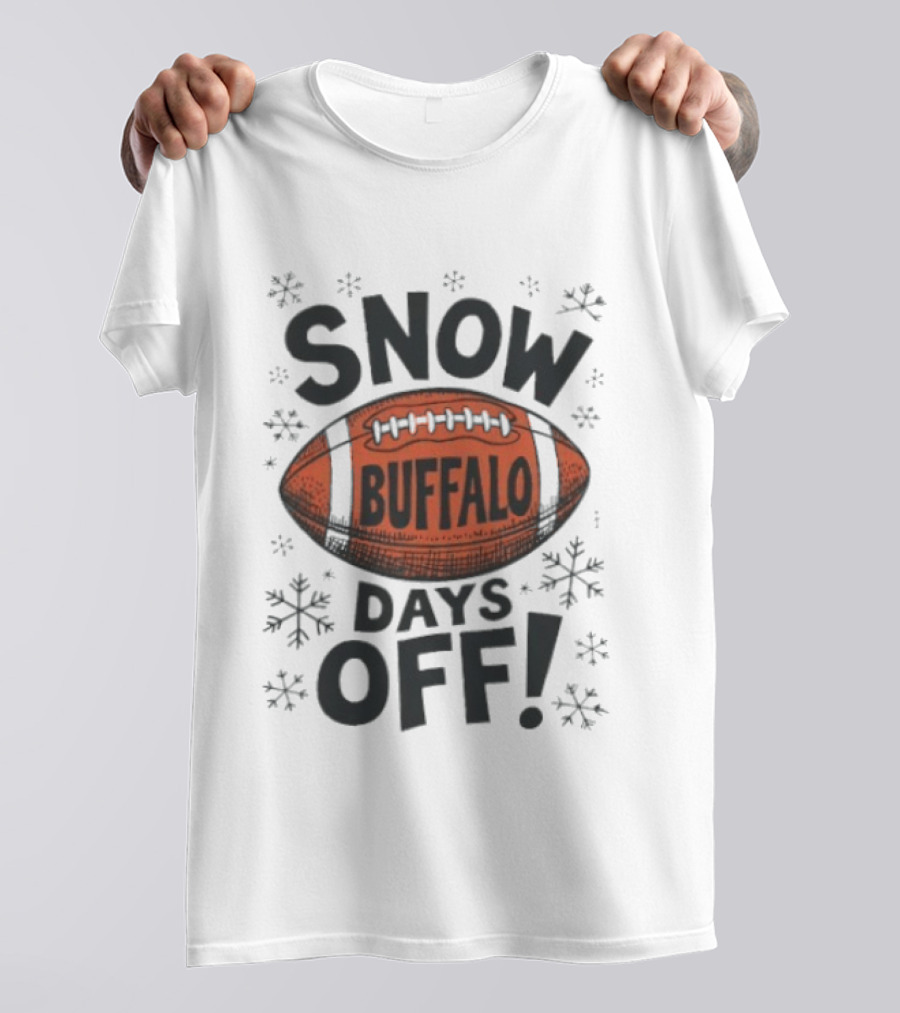 Snow Buffalo Days Off Buffalo Football Snowflake T-Shirt