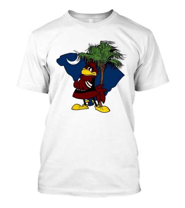South Carolina Gamecocks Hey Gamecocks Mascot Palmetto Crescent T-Shirt