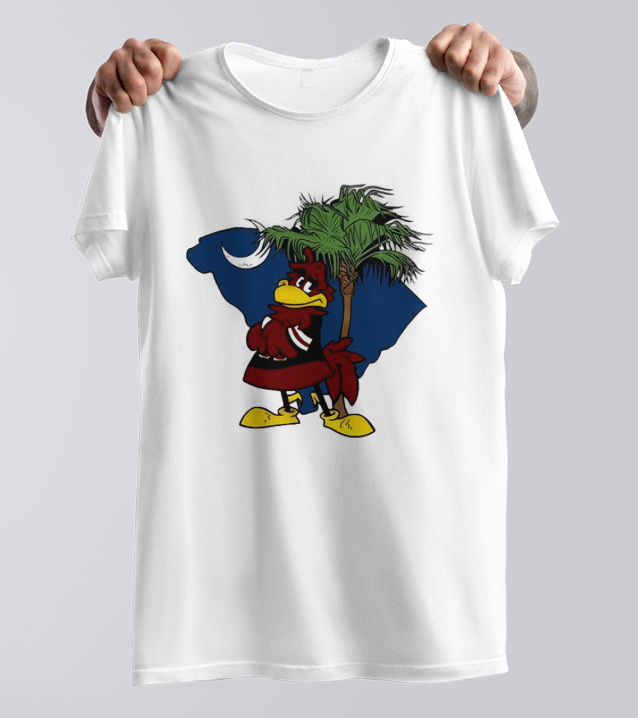 South Carolina Gamecocks Hey Gamecocks Mascot Palmetto Crescent T-Shirt