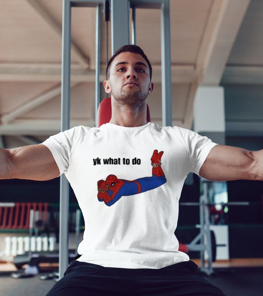 Spooderman YK What To Do Meme T-Shirt