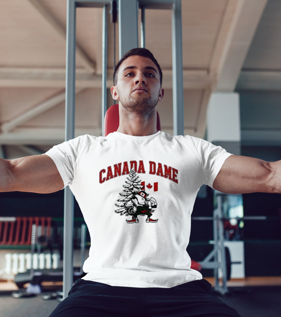 Canada Dame Canadian Christmas Tree Notre Dame Fighting Irish T-Shirt