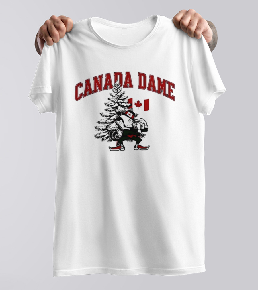 Canada Dame Canadian Christmas Tree Notre Dame Fighting Irish T-Shirt