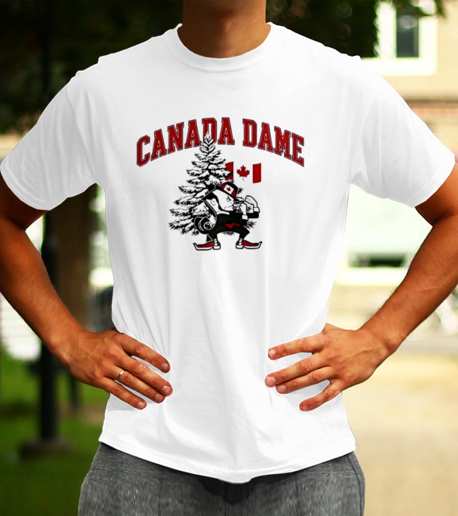 Canada Dame Canadian Christmas Tree Notre Dame Fighting Irish T-Shirt