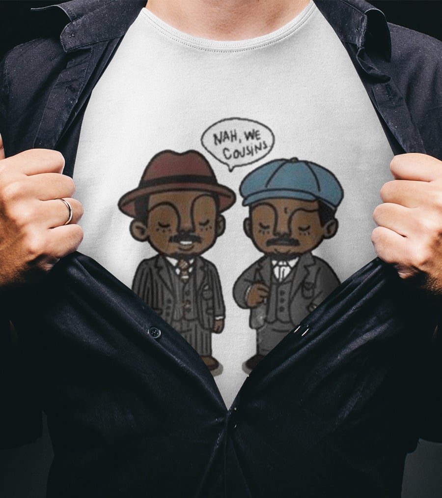 Original Sinners Nah We Cousins 2025 Two Characters In Suits T-Shirt