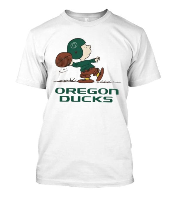 Peanuts Charlie Brown Oregon Ducks Football Quarterback T-Shirt