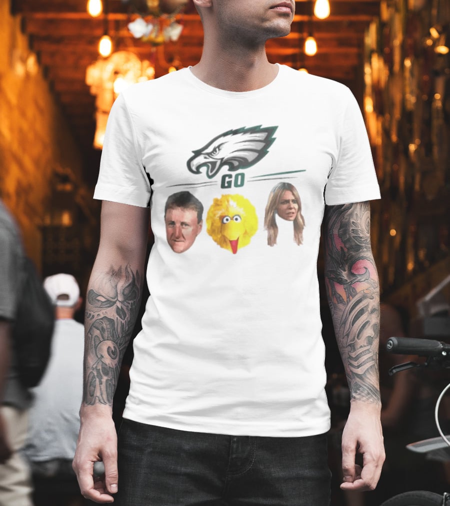 Philadelphia Eagles Go Birds Larry Bird Big Bird The Bird T-Shirt