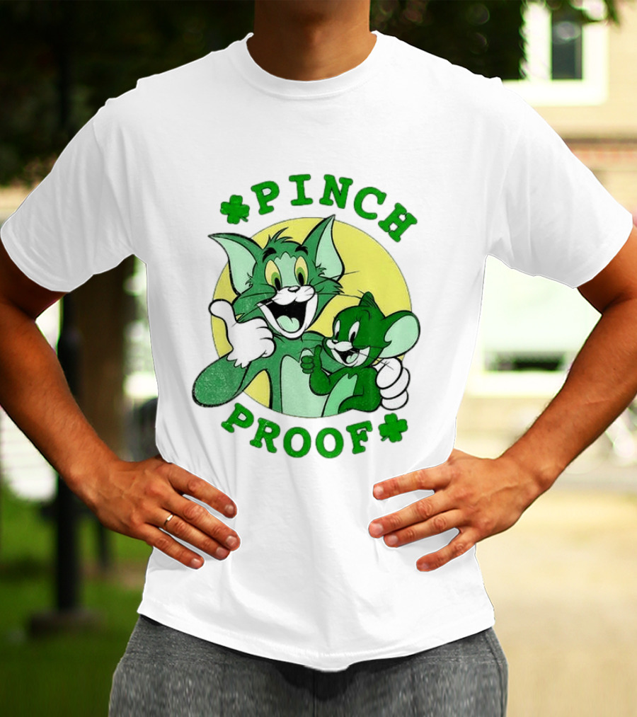 Tom And Jerry Pinch Proof St. Patrick's Day Celebration T-Shirt