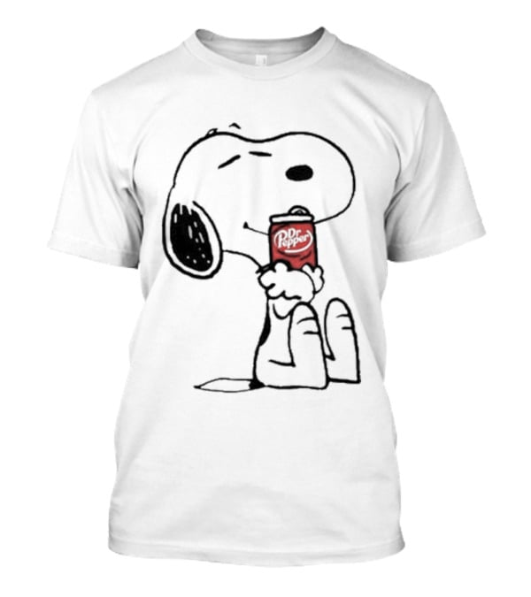 Snoopy Hugging Dr Pepper Can T-Shirt