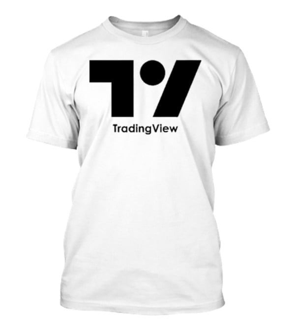 TradingView Bold Minimalist Block Monochrome T-Shirt