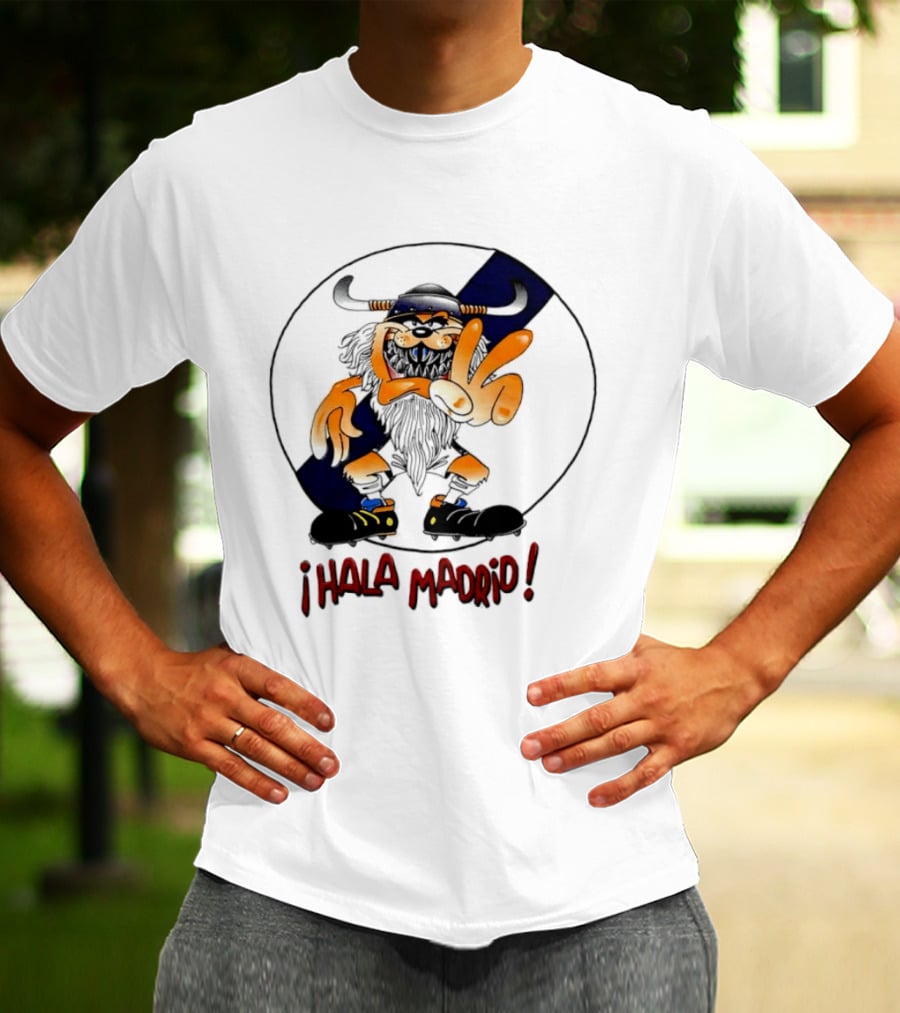 Viking Hala Madrid Real Madrid Club De Futbol Fan T-Shirt