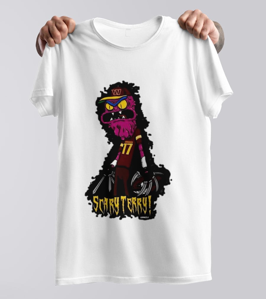 Washington Commanders Scary Terry McLaurin 17 Terrifying Terry T-Shirt