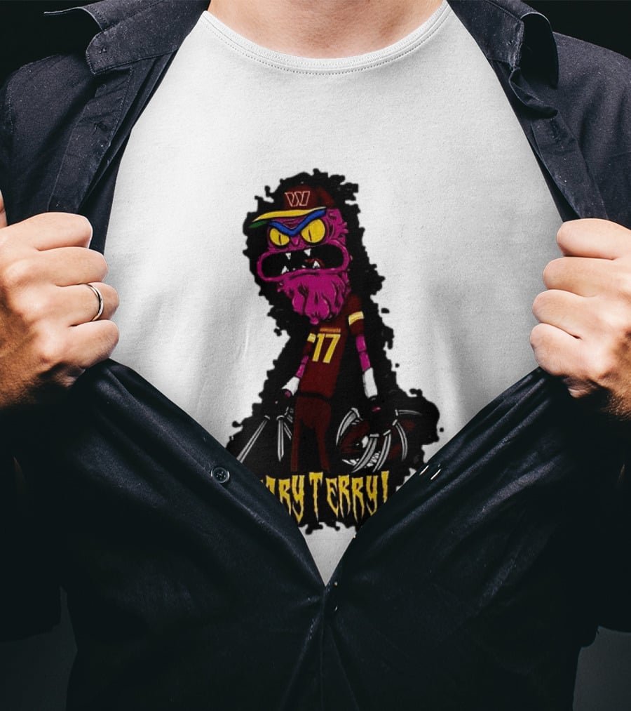 Washington Commanders Scary Terry McLaurin 17 Terrifying Terry T-Shirt