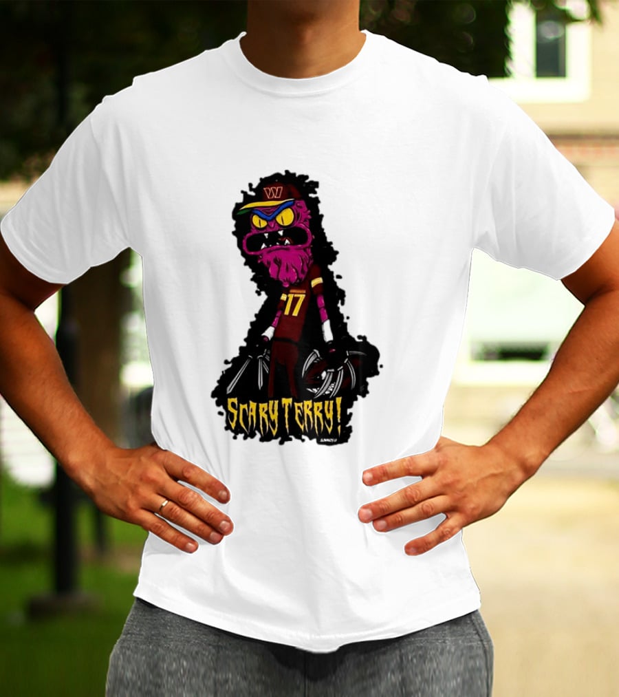 Washington Commanders Scary Terry McLaurin 17 Terrifying Terry T-Shirt