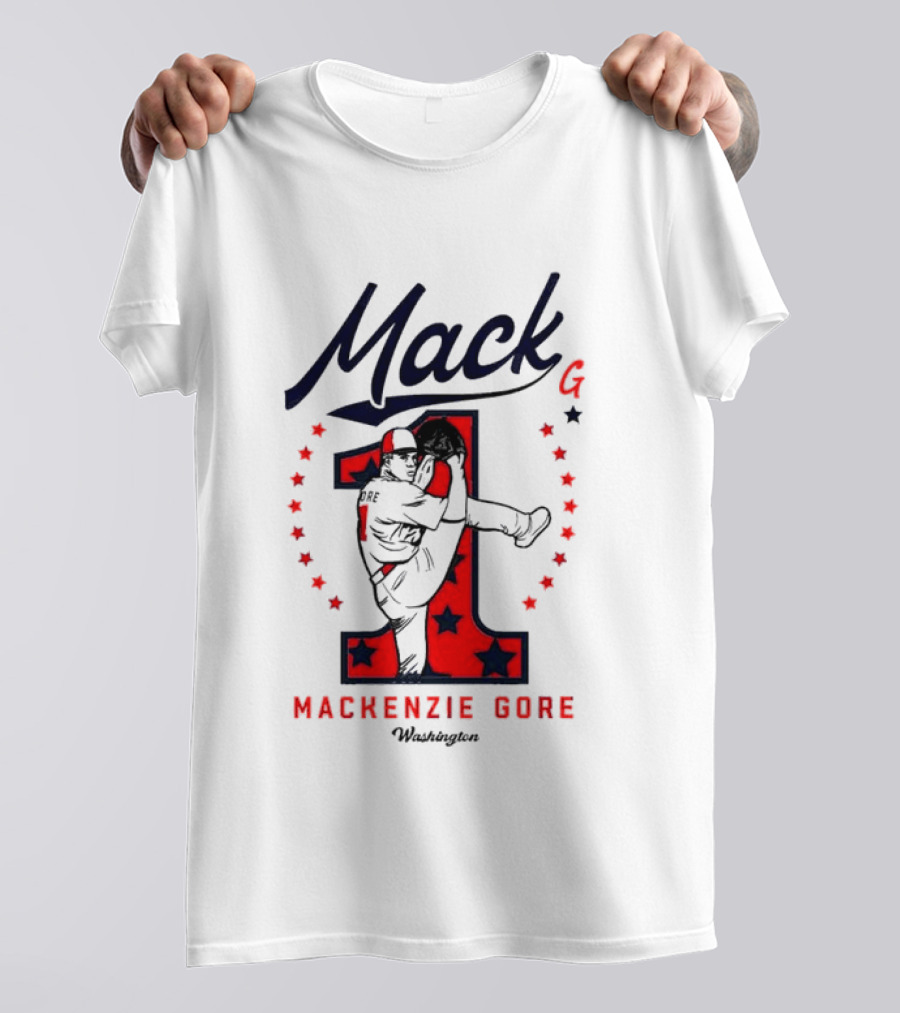 Mack G Washington Nationals Mackenzie Gore Baseball Stars T-Shirt