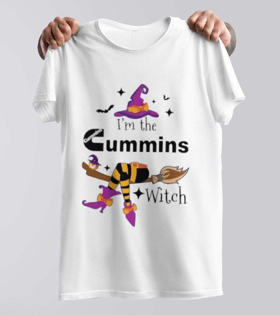 I'm The Cummins Witch Halloween Broomstick Costume T-Shirt