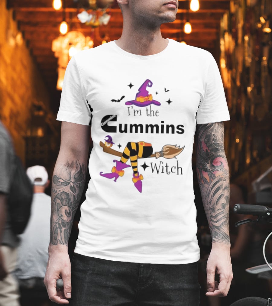 I'm The Cummins Witch Halloween Broomstick Costume T-Shirt