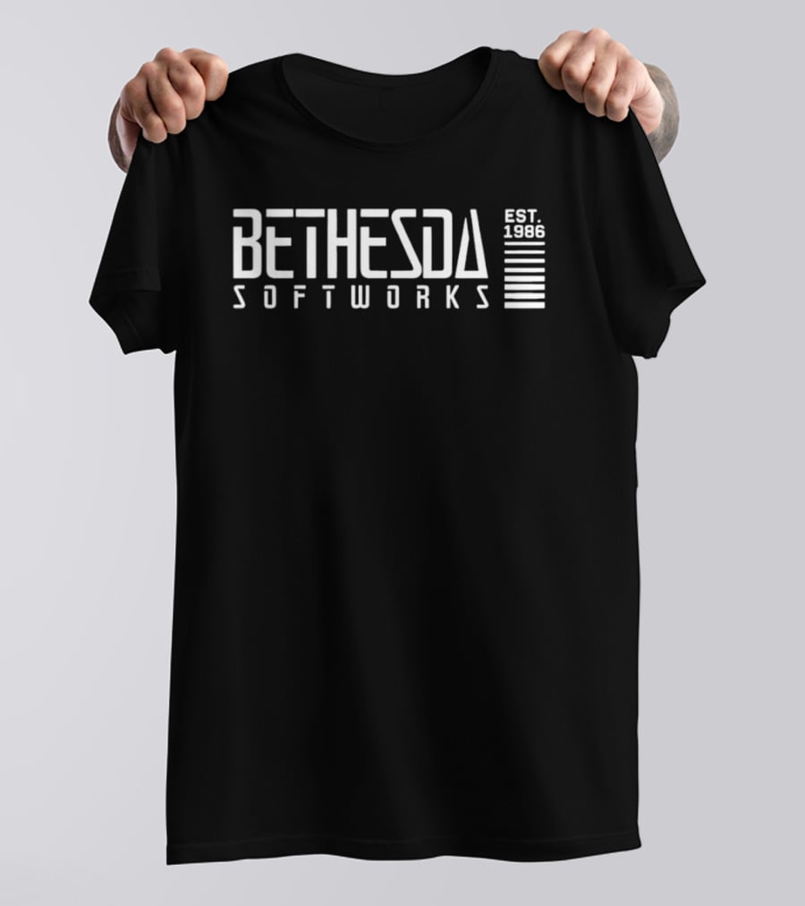 Bethesda Softworks Est 1986 Classic Gaming Brand T-Shirt
