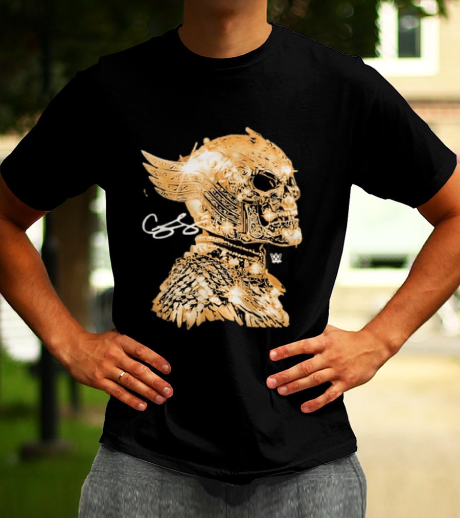 WWE Cody Rhodes American Nightmare Golden Skull T-Shirt