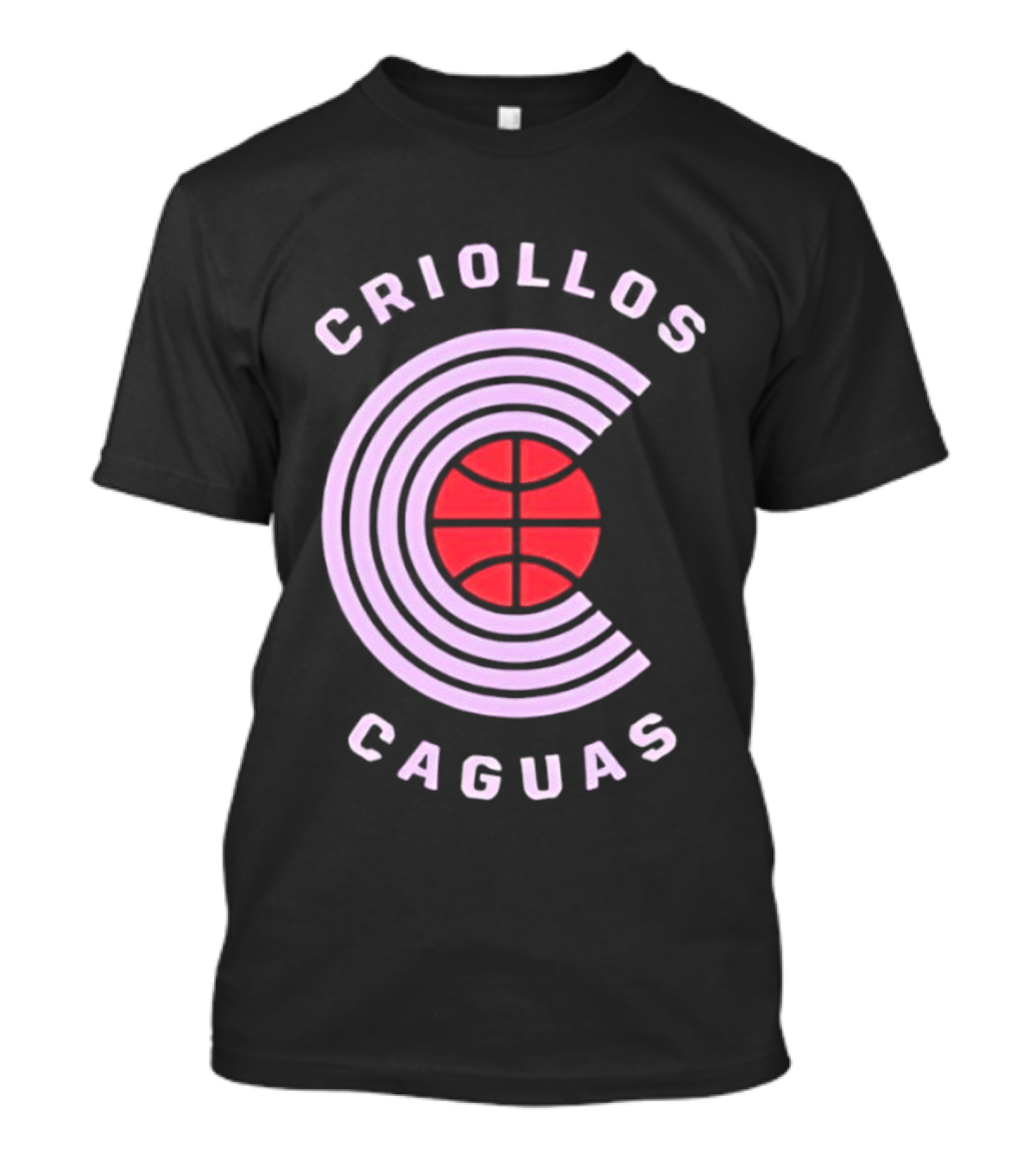 Criollos De Caguas Basketball Team Retro Style Logo Sports T-Shirt