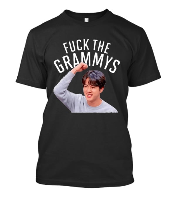 Jin BTS Fuck The Grammys K Pop Bangtan Boys Fandom T-Shirt