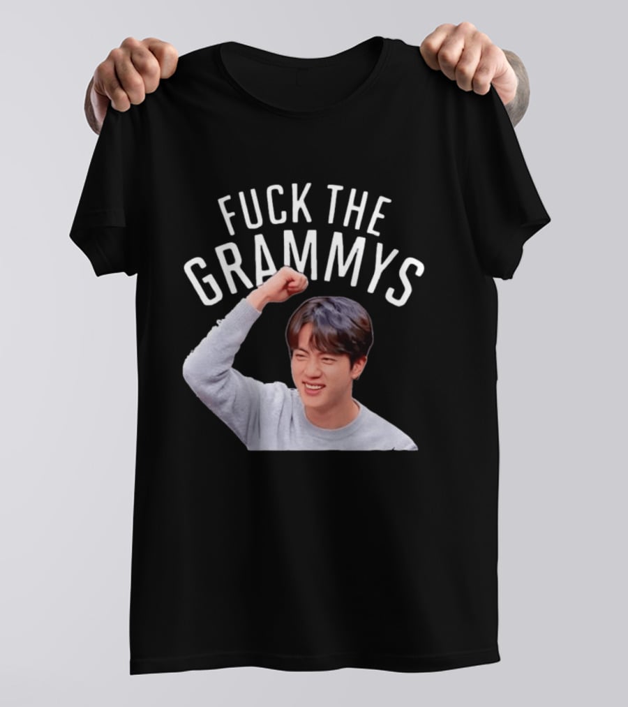 Jin BTS Fuck The Grammys K Pop Bangtan Boys Fandom T-Shirt