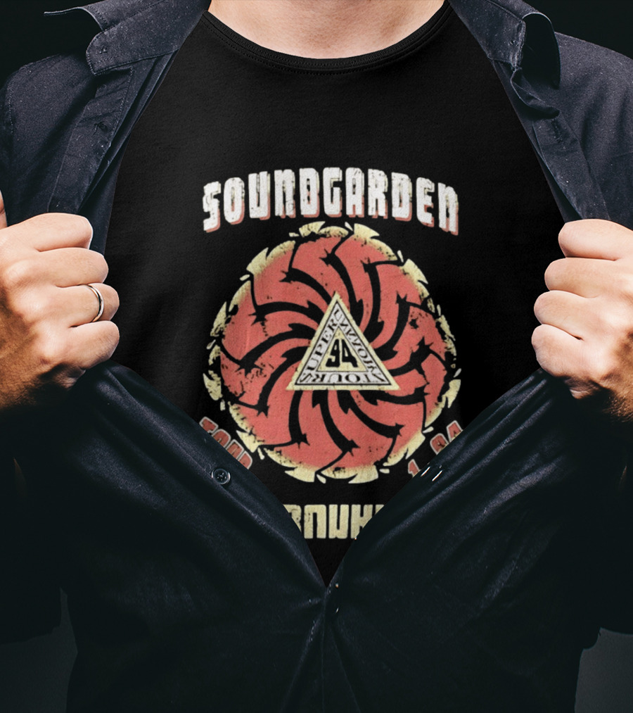 Soundgarden Superunknown Tour 1994 Grunge Vintage Spiral T-Shirt