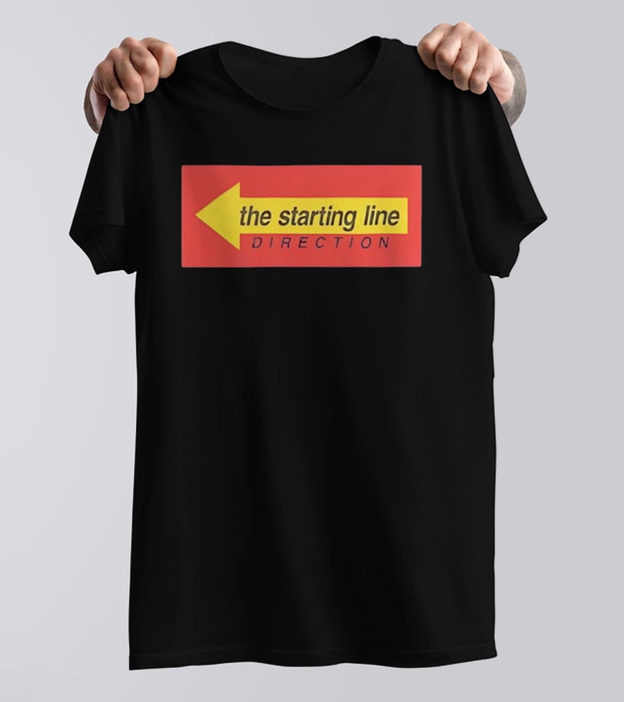 The Starting Line Direction Pop Punk Band Yellow Arrow T-Shirt