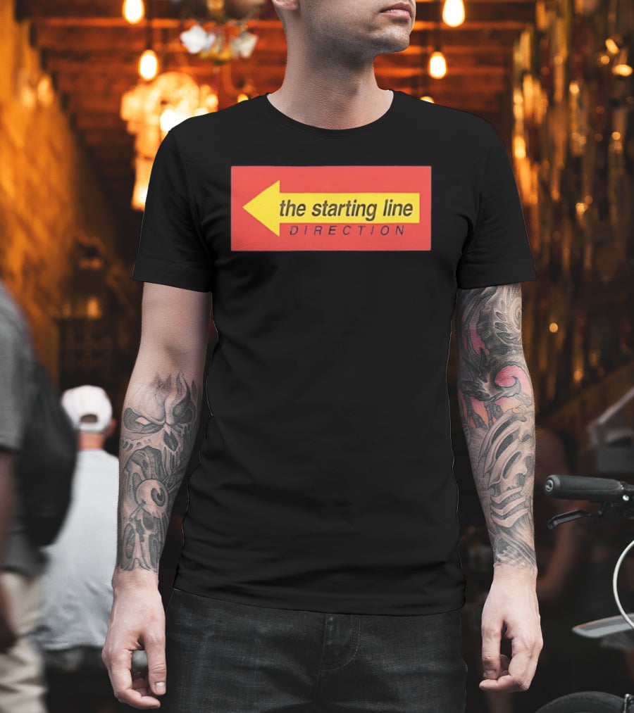 The Starting Line Direction Pop Punk Band Yellow Arrow T-Shirt