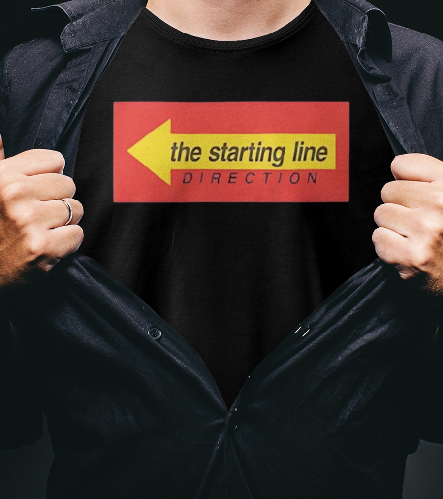 The Starting Line Direction Pop Punk Band Yellow Arrow T-Shirt