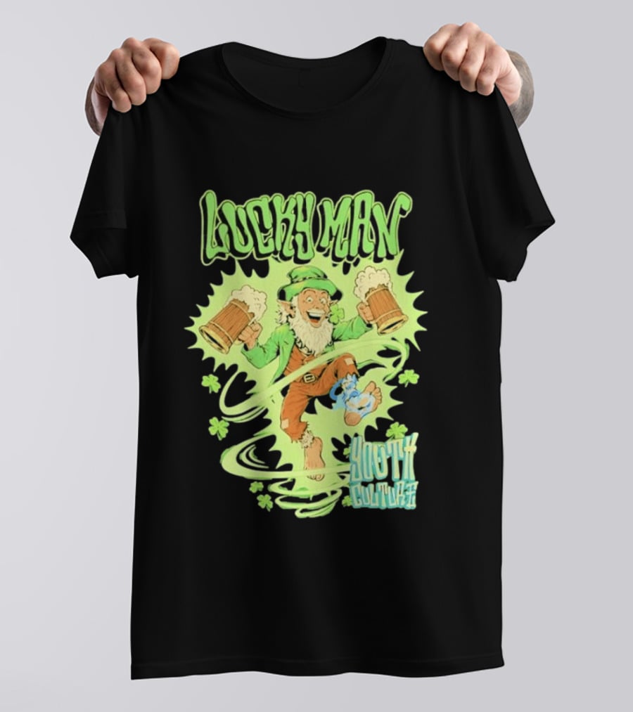 Lucky Man Leprechaun Youth Culture More Than Movement St Patricks Day T-Shirt
