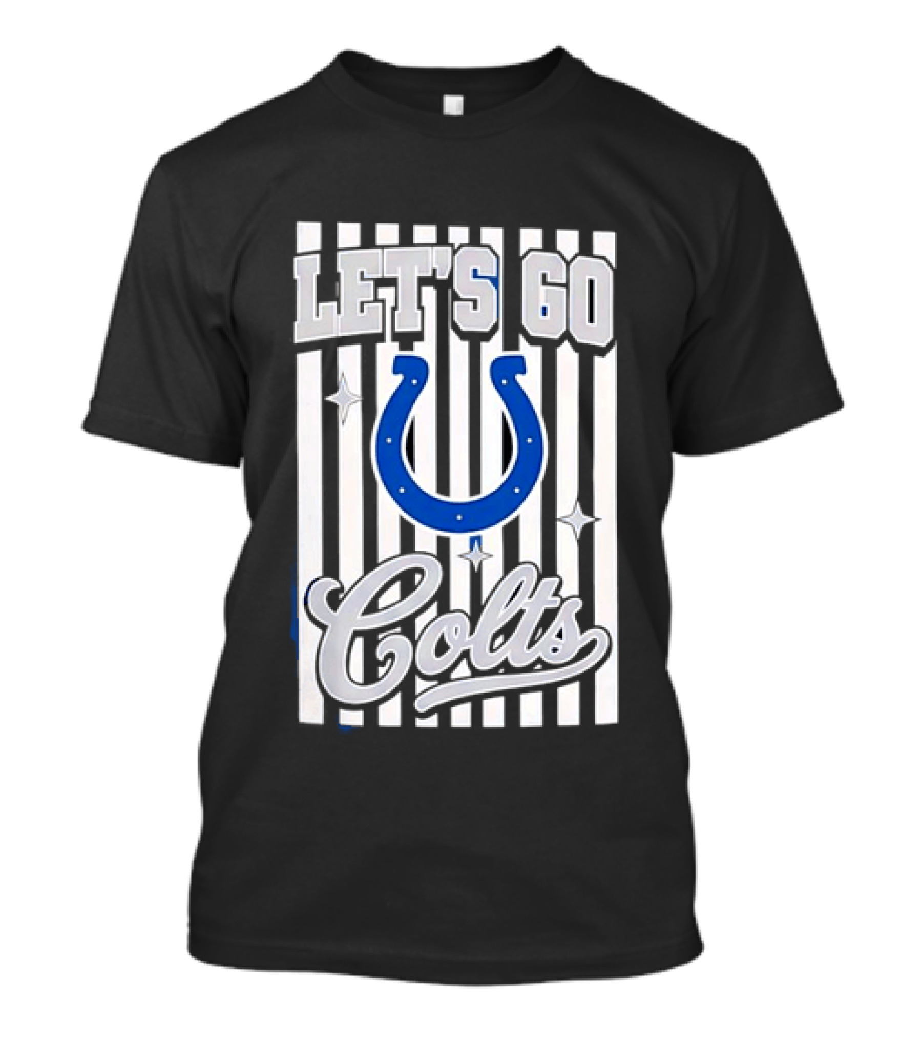 Let's Go Indianapolis Colts Football Colts Horseshoe T-Shirt