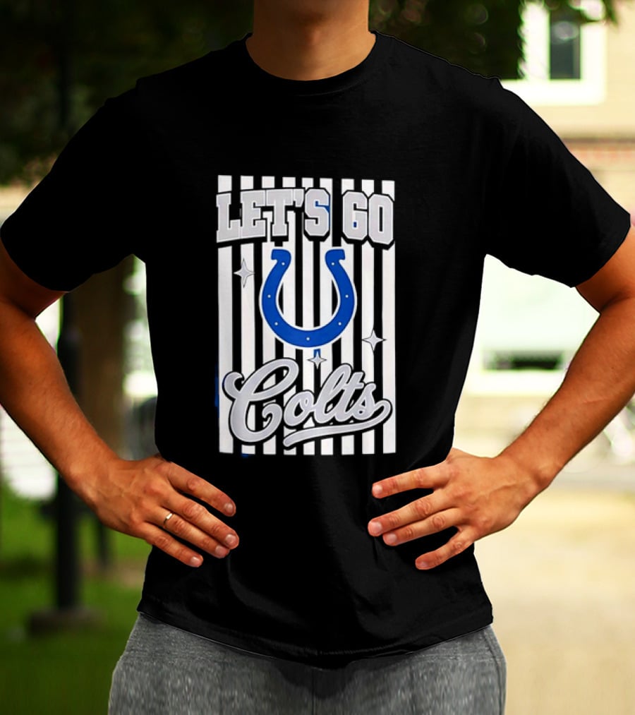 Let's Go Indianapolis Colts Football Colts Horseshoe T-Shirt