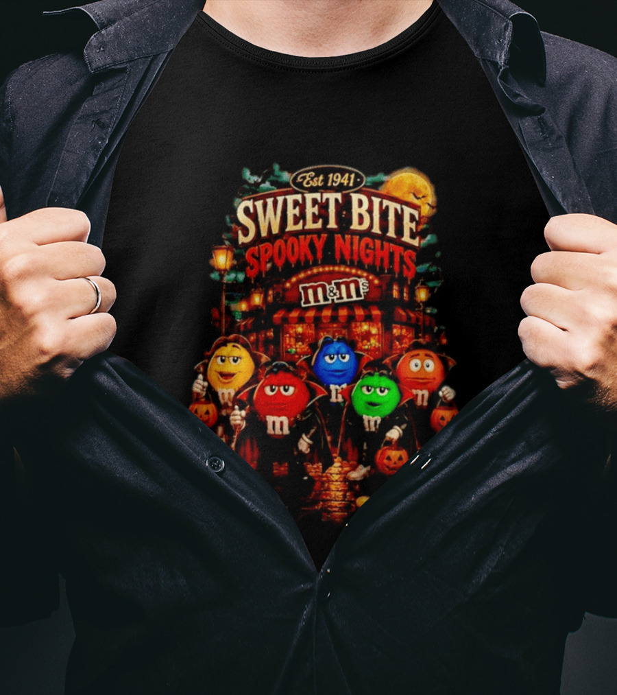 Est 1941 M&M's Sweet Bite Spooky Nights Halloween T-Shirt