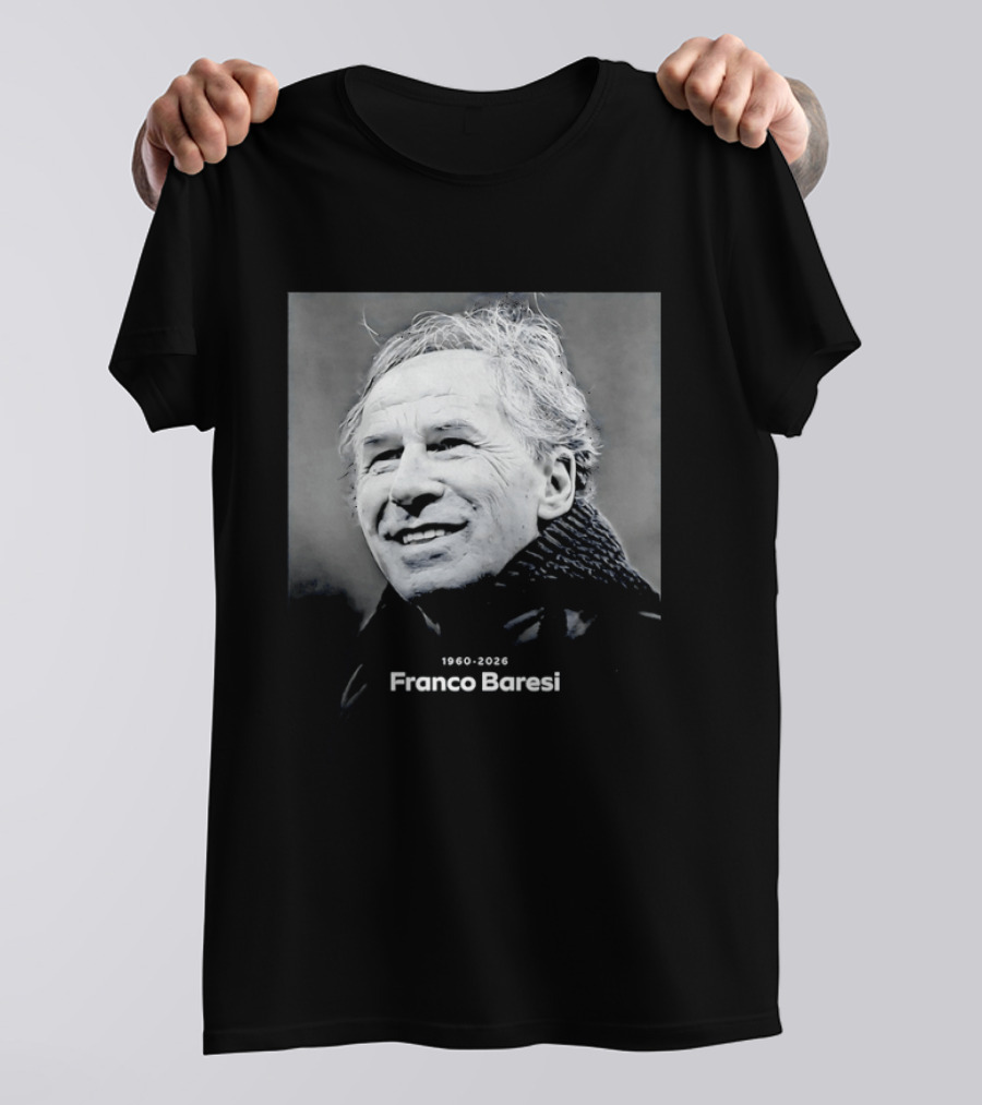 Franco Baresi 1960 2026 Memorial AC Milan T-Shirt