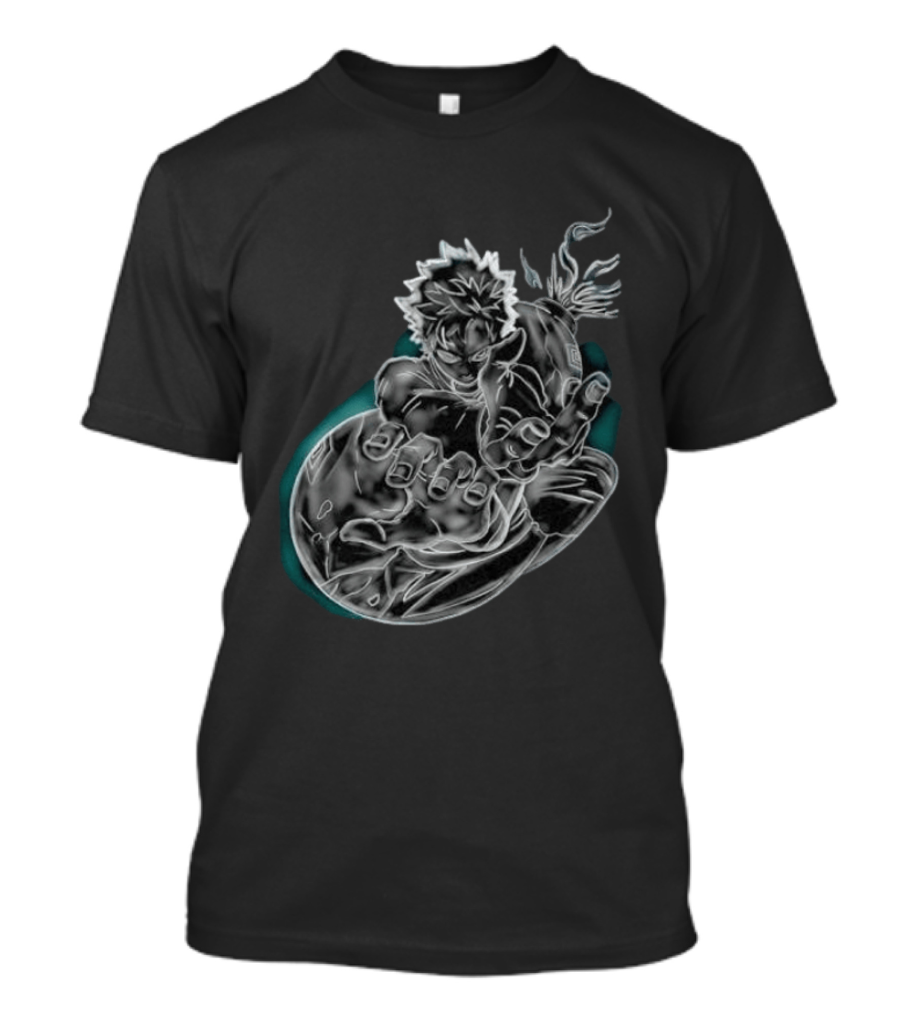Megumi Fushiguro Ten Shadows Jujutsu Kaisen Dynamic Pose T-Shirt