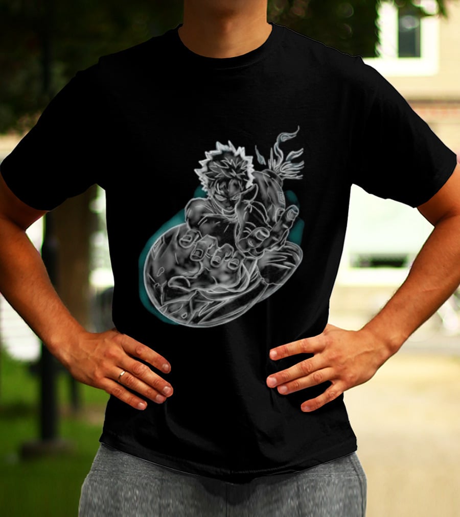 Megumi Fushiguro Ten Shadows Jujutsu Kaisen Dynamic Pose T-Shirt