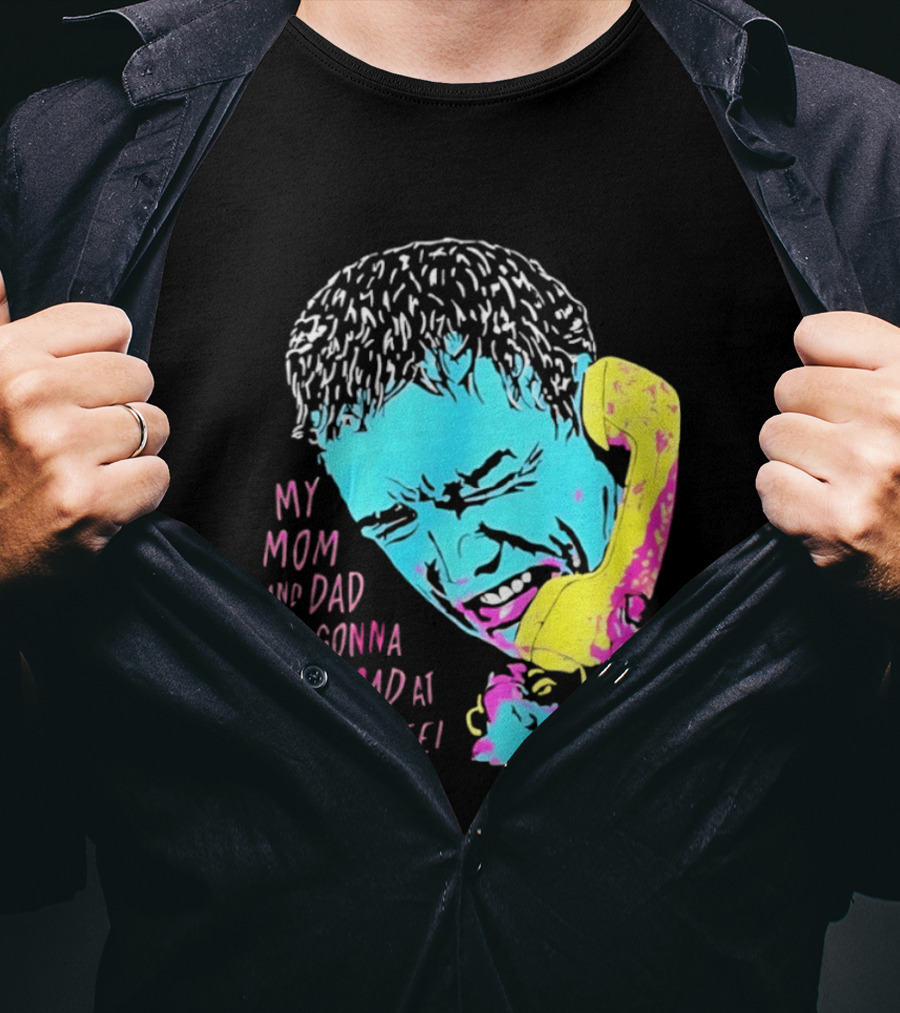My Mom And Dad Are Gonna Be So Mad At Me Kevin McCallister Home Alone Phone Scene Retro Pop T-Shirt
