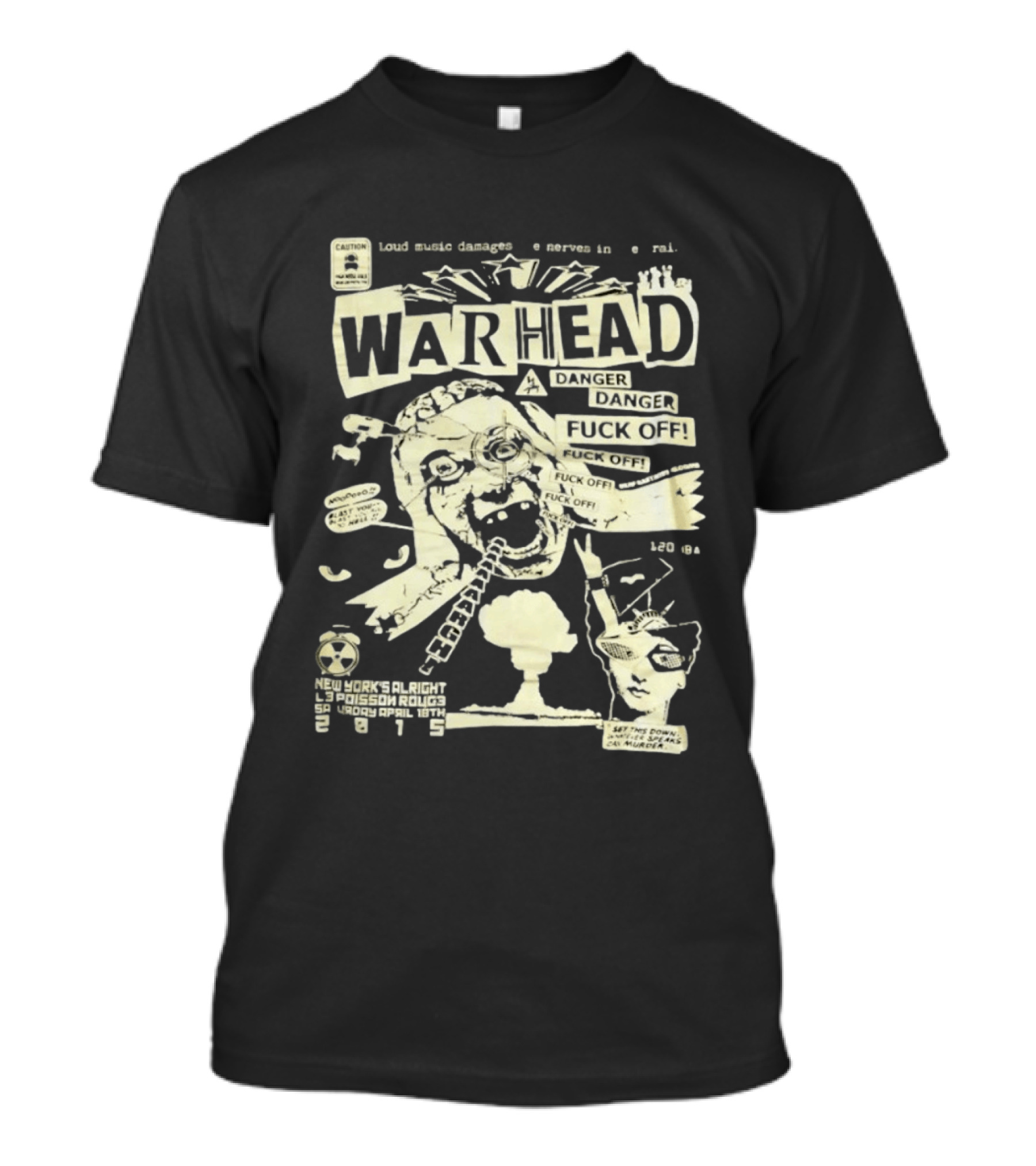 Warhead New York's Alright Crossboro Bridge Hardcore Distressed Danger T-Shirt