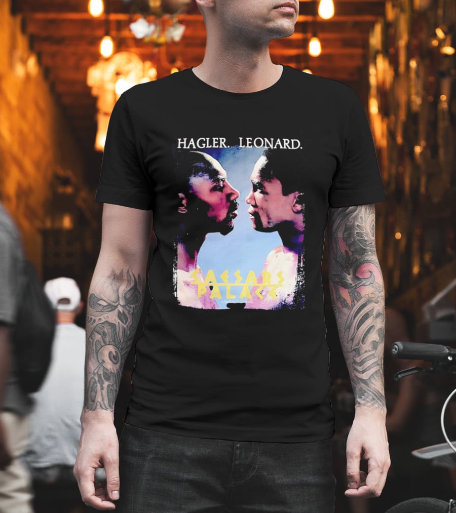 Hagler Leonard Caesars Palace Boxing Match Showdown T-Shirt