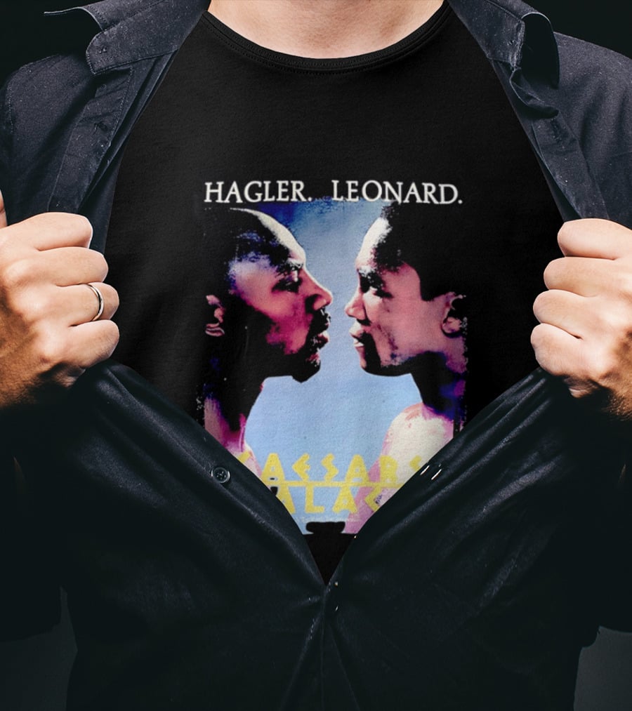 Hagler Leonard Caesars Palace Boxing Match Showdown T-Shirt