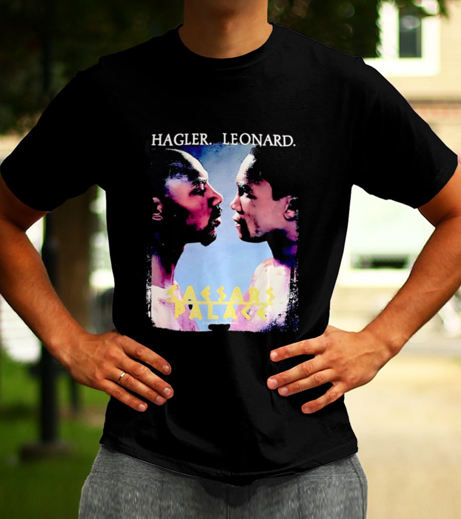 Hagler Leonard Caesars Palace Boxing Match Showdown T-Shirt