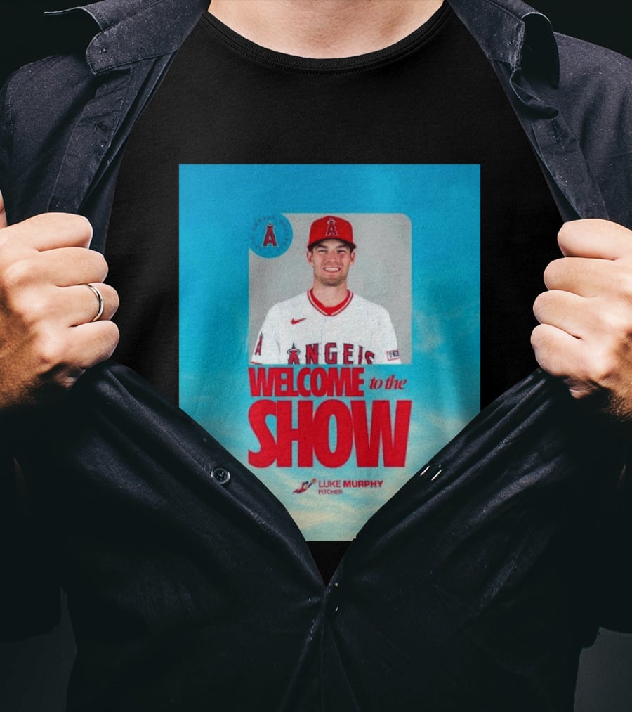 Welcome To The Show Luke Murphy Angels Pitcher T-Shirt