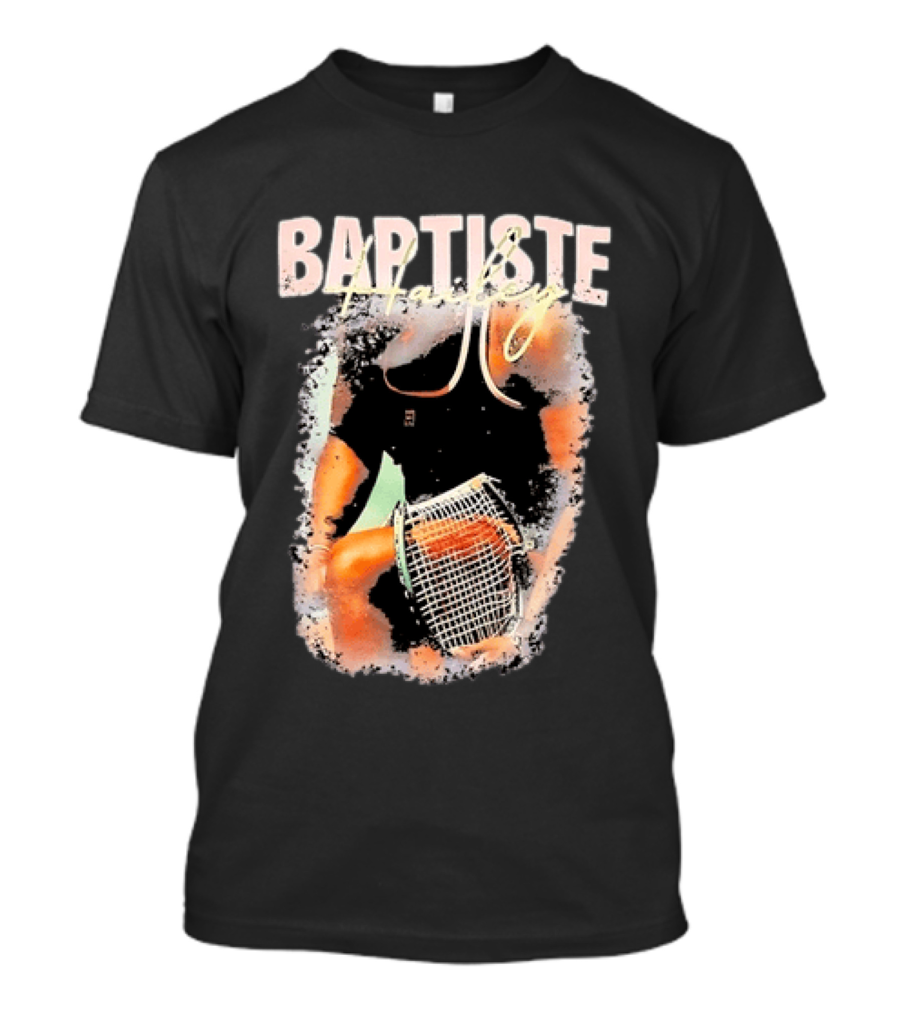 Baptiste Hailey Tennis Player With Racket T-Shirt